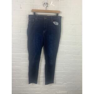 Lucky Brand Women's Skinny Leg Denim Jeans Stretch Dark Wash Blue Size 12/31